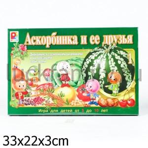 НАСТ. ИГРА "АСКОРБИНКА И ЕЕ ДРУЗЬЯ-1" в кор.10шт ― Luckfamily.ru
