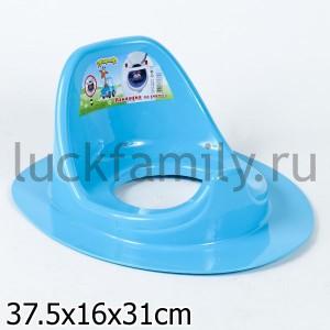 НАКЛАДКА НА УНИТАЗ, ЦВЕТ ГОЛУБОЙ в кор.20шт ― Luckfamily.ru