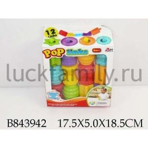 ИГРУШКА РАЗВИВАЮЩАЯ КОНСТРУКТОР 12ДЕТ. P6688-2 В КОР. 18*5*19СМ в кор.2*72шт ― Luckfamily.ru