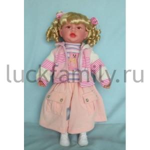 КУКЛА ВИНИЛОВАЯ 55СМ ОЗВУЧ. 100 ФРАЗ, РУССИФИЦ. В ПЛАСТ. СУМКЕ в кор.12шт ― Luckfamily.ru