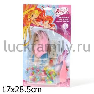 НАБОР Д/ТВОРЧЕСТВА "ИГРАЕМ ВМЕСТЕ" WINX "ФЕНЕЧКИ ДЛЯ ВОЛОС" В АССОРТ. В ПАК. (РУСС. УП) в кор.2*72шт ― Luckfamily.ru