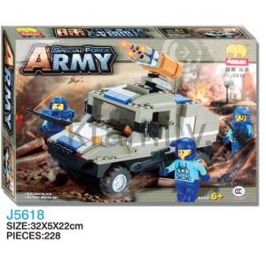 КОНСТРУКТОР ПЛАСТ. ВОЕННАЯ ТЕХНИКА С ФИГУРКОЙ, 246ДЕТ. В КОР. 32*5*22СМ в кор.2*18шт ― Luckfamily.ru