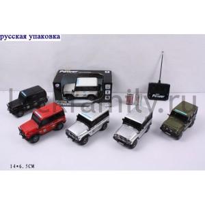 ДЖИП Р/У СО СВЕТОМ, ЦВЕТ В АССОРТ. 9132 В РУСС. КОР. 14*7СМ в кор.2*18шт ― Luckfamily.ru