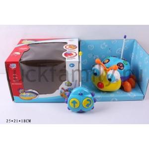 ИГРУШКА РАЗВИВАЮЩ. ПЧЕЛКА Р/У СВЕТ+ЗВУК 2217 В РУСС. КОР. 25*21*18СМ в кор.2*9шт ― Luckfamily.ru