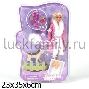 КУКЛА С АКСЕСС., В АССОРТ. В ПЛАСТ. КОР. 30СМ в кор.2*24шт ― Luckfamily.ru