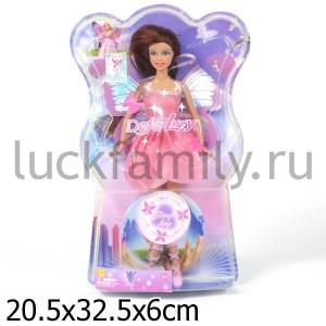 КУКЛА С КРЫЛЬЯМИ, С АКСЕСС. В АССОРТ. В ПЛАСТ. КОР. в кор.2*24шт ― Luckfamily.ru