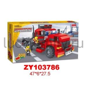 КОНСТРУКТОР ПЛАСТ. "СТРОИТЕЛИ" С ФИГУРКАМИ, 400ДЕТ. ZYC-0706 В РУСС. КОР. в кор.2*6шт ― Luckfamily.ru