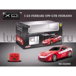 МАШИНА Р/У "FERRARI 599GTB FIORANO (RACING)" 1:24 СО СВЕТОМ, ЦВЕТ В АССОРТ. В КОР. в кор.12шт ― Luckfamily.ru
