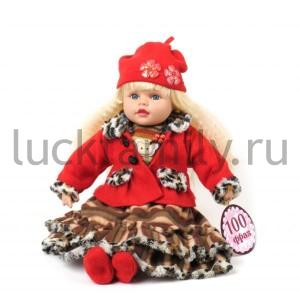 КУКЛА ВИНИЛ ОЗВУЧ., ГОВОРИТ 100 ФРАЗ В ПЛАСТ. СУМКЕ 45СМ в кор.16шт ― Luckfamily.ru