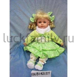 КУКЛА ВИНИЛ ОЗВУЧ., ГОВОРИТ 100 ФРАЗ В ПАК. 45СМ в кор.48шт ― Luckfamily.ru