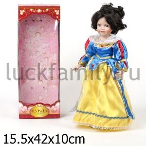 КУКЛА ФАРФОРОВАЯ 40СМ В БАЛЬНОМ ПЛАТЬЕ В РУСС. КОР. в кор.12шт ― Luckfamily.ru