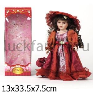 КУКЛА ФАРФОР 30СМ В РУСС. КОР. в кор.24шт ― Luckfamily.ru