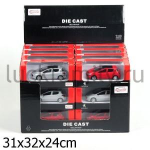 МАШИНА МЕТАЛЛ. RASTAR 1:43 PEUGEOT 308, ЦВЕТ В АССОРТ. В КОР. УП-24ШТ в кор.3уп ― Luckfamily.ru