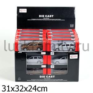МАШИНА МЕТАЛЛ. RASTAR 1:43 VOLVO V70, ЦВЕТ В АССОРТ. В КОР. УП-24ШТ в кор.3уп ― Luckfamily.ru
