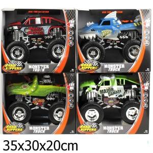 ДЖИП "TOYSTATE" НА БАТ. СО СВЕТОМ И ЗВУКОМ, В АССОРТ. 33612 В КОР. в кор.4шт ― Luckfamily.ru