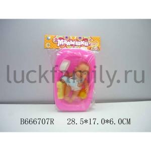 ПУПС 19СМ В ВАННОЧКЕ, С АКСЕСС. 0912C-10 В ПАК. (РУСС. УП.) 29*17*6СМ в кор.2*30шт ― Luckfamily.ru