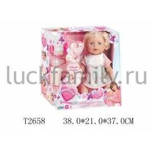 КУКЛА "ВАЛЮША" ФУНКЦ. ОЗВУЧ. РУССИФИЦ., С АКСЕСС. В РУСС. КОР. 38*21*37СМ в кор.8шт ― Luckfamily.ru