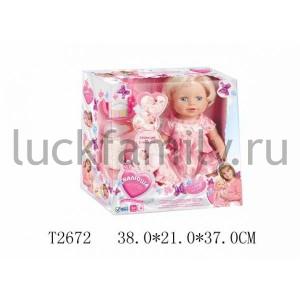 КУКЛА "ВАЛЮША" ФУНКЦ. ОЗВУЧ. РУССИФИЦ., С АКСЕСС. В РУСС. КОР. 38*21*37СМ в кор.8шт ― Luckfamily.ru