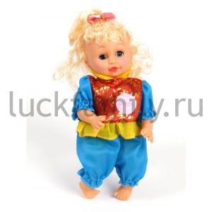 КУКЛА "НАСТЕНЬКА" ОЗВУЧ. РУССИФИЦ., ОДЕЖДА В АССОРТ. В ПАК. (РУСС.УП.) 28СМ в кор.4*24шт ― Luckfamily.ru
