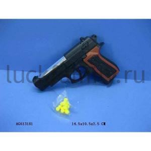 ПИСТОЛЕТ ПНЕВМ. С ПУЛЬКАМИ В ПАК. 14*10*2СМ в кор.2*180шт ― Luckfamily.ru