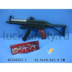 АВТОМАТ ПНЕВМ. С ФОНАРЕМ, С ПУЛЬКАМИ В ПАК. 44*18*4СМ в кор.2*60шт ― Luckfamily.ru