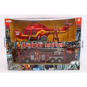 ИГРОВОЙ НАБОР "ИГРАЕМ ВМЕСТЕ" "ПОЖАРНЫЙ ПАТРУЛЬ" С АКСЕСС. В КОР. 38,5*13*27СМ в кор.2*9шт ― Luckfamily.ru