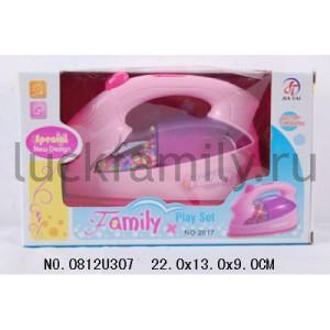 УТЮГ НА БАТ. СО СВЕТОМ И ЗВУКОМ В КОР. 22*13*9СМ в кор.2*36шт ― Luckfamily.ru