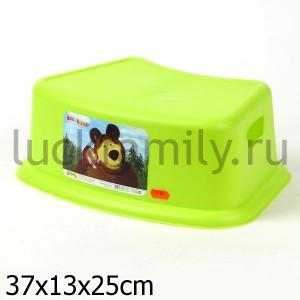 ПОДСТАВКА ДЕТСКАЯ С АППЛИКАЦИЕЙ "МАША И МЕДВЕДЬ" (МИКС 2), ЦВЕТ СИРЕНЕВЫЙ/САЛАТОВЫЙ в кор.18шт ― Luckfamily.ru