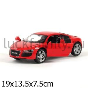 МАШИНА "ТЕХНОПАРК" МЕТАЛЛ. ИНЕРЦ. AUDI R-8  1:32  ЦВЕТ В АССОРТ. В КОР. в кор.2*24шт ― Luckfamily.ru