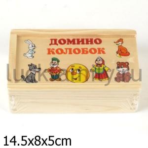 ДОМИНО ДЕРЕВ. "ИГРАЕМ ВМЕСТЕ-БУРАТИНО" КОЛОБОК в кор.36шт ― Luckfamily.ru
