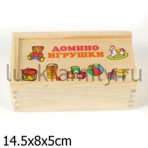 ДОМИНО ДЕРЕВ. "ИГРАЕМ ВМЕСТЕ-БУРАТИНО" ИГРУШКИ в кор.36шт ― Luckfamily.ru