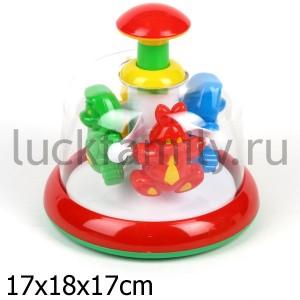 ЮЛА-КАРУСЕЛЬ СО ЛЬВОМ И ЗАЙЦЕМ в кор.16шт ― Luckfamily.ru