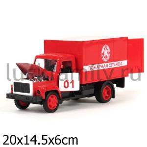 МАШИНА "ТЕХНОПАРК" МЕТАЛЛ. ИНЕРЦ. ГАЗ 3307 ПОЖАРНАЯ СЛУЖБА, 1:43 В РУСС. КОР. в кор.2*24шт ― Luckfamily.ru