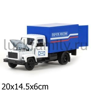 МАШИНА "ТЕХНОПАРК" МЕТАЛЛ. ИНЕРЦ. ГАЗ 3307 ПОЧТА, 1:43 В РУСС. КОР. в кор.2*24шт ― Luckfamily.ru