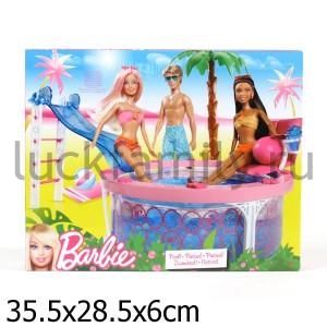"МАТТЕЛ". BARBIEВ ГЛАМУРНЫЙ БАССЕЙН в кор.6шт ― Luckfamily.ru