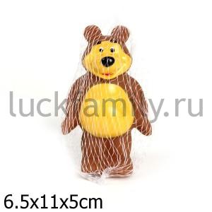 ИГРУШКА Д/КУПАНИЯ "ИГРАЕМ ВМЕСТЕ" МЕДВЕДЬ (М/Ф "МАША И МЕДВЕДЬ") В СЕТКЕ в кор.12*24шт ― Luckfamily.ru