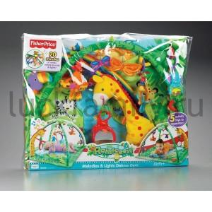 "МАТТЕЛ". FISHER PRICE РАЗВИВАЮЩИЙ ЦЕНТР С МУЗЫКОЙ&ЗВУКОЙ "ТРОПИЧЕСКИЙ ЛЕС" в кор.4шт ― Luckfamily.ru