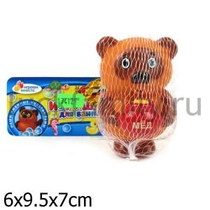 ИГРУШКА ДЛЯ КУПАНИЯ "ИГРАЕМ ВМЕСТЕ" ВИННИ-ПУХ В СЕТКЕ (РУСС. УП.) в кор.12*24шт ― Luckfamily.ru