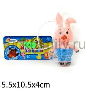 ИГРУШКА ДЛЯ КУПАНИЯ "ИГРАЕМ ВМЕСТЕ" ПЯТАЧОК В СЕТКЕ (РУСС. УП.) в кор.12*24шт ― Luckfamily.ru