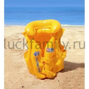ЖИЛЕТ НАДУВНОЙ POOL SCHOOL STEP 2, 50*47СМ 3-6 ЛЕТ В КОР. (БОИТСЯ ХОЛОДА) в кор.24шт ― Luckfamily.ru