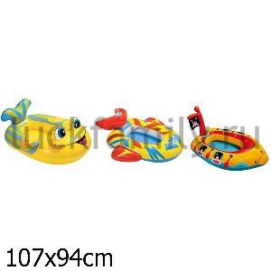 ЛОДКА НАДУВ. 3-6 ЛЕТ 3 ВИДА В АССОРТ. (100*64СМ/107*69СМ/119*69СМ) В ПАК. (БОИТСЯ ХОЛОДА) в кор.24шт ― Luckfamily.ru