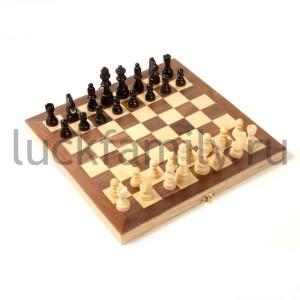ИГРА НАСТОЛЬНАЯ ШАХМАТЫ ДЕРЕВ. ДОСКА В ПАК 30СМ в кор.44шт ― Luckfamily.ru