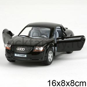 МАШИНА AUDI TT COUPE МЕТАЛЛ ИНЕРЦ. ОТКРЫВ. ДВЕРИ, ЦВЕТ В АССОРТ. 1:32 В КОР. 13СМ в кор.4*24шт ― Luckfamily.ru
