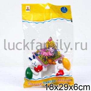 ПОГРЕМУШКА НА КОЛЯСКУ ЗАЙЧИКИ в кор.50шт ― Luckfamily.ru