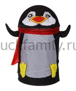 БОНИ, КОРЗИНА для игрушек "Пингвин", (от 3-х лет), (43*60 см) ― Luckfamily.ru