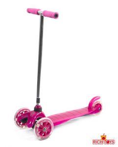 Самокат 3-х колесный  A5-3 MINI pink со светящимися колесами  ― Luckfamily.ru