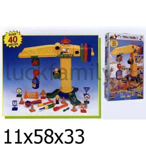 ИГРОВОЙ НАБОР "WINNER" КОНСТРУКТОР ПЛАСТ СТРОИТ. КРАН С  АКСЕСС.  В КОР. 58*13СМ в кор.6шт ― Luckfamily.ru