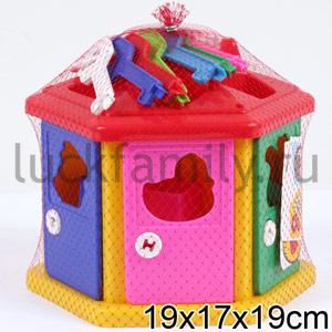 ЛОГИЧЕСКИЙ ДОМИК В СЕТОЧКЕ в кор.12шт ― Luckfamily.ru