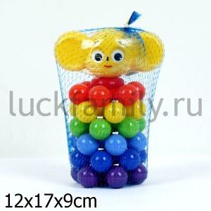 УШАСТИК МИНИ-ПИРАМИДА С ШАРИКАМИ В СЕТКЕ в уп.25шт ― Luckfamily.ru