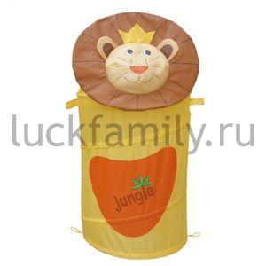 БОНИ, КОРЗИНА для игрушек "Царь зверей", (от 3-х лет), (43*60 см) ― Luckfamily.ru